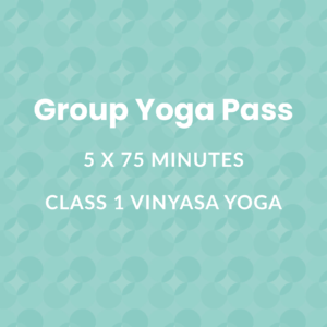 Group Yoga Pass 5 x 75 minutes | Class 1 | Vinyasa